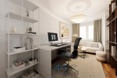 Beispiel-Büro - Seeblick inklusive! Moderne Design-Wohnung in Ludwigshafen mit Top-Ausstattung und Balkon.