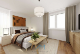 Beispiel-Schlafzimmer - Seeblick inklusive! Moderne Design-Wohnung in Ludwigshafen mit Top-Ausstattung und Balkon.