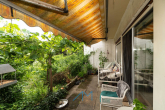 Terrasse-1.4 - Familienfreundliches Reihenmittelhaus in Heidelberg-Wieblingen mit Garten & Balkon, nahe Neckarauen.