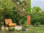 Außen-Sommer1 - Traum-Einfamilienhaus in Haßloch, Parkähnlicher Garten 674 qm, neuer LWW-Wärmepumpe & Photovoltaik.