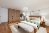 DG Schlafzimmer Beispiel1.3 - Architektenvilla in Grolsheim mit außergewöhnlicher Raumhöhe und Eleganz. Einliegerwohnung möglich.