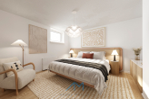 Keller Beispiel Schlafzimmer1.1 - Saulheim: Stilvoller Bungalow mit 926 qm Grundstück, Gartenparadies, Feldrand !