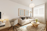 EG Beispiel Büro1.1 - Saulheim: Stilvoller Bungalow mit 926 qm Grundstück, Gartenparadies, Feldrand !