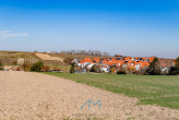 Ausblick1.1 - Saulheim: Stilvoller Bungalow mit 926 qm Grundstück, Gartenparadies, Feldrand !